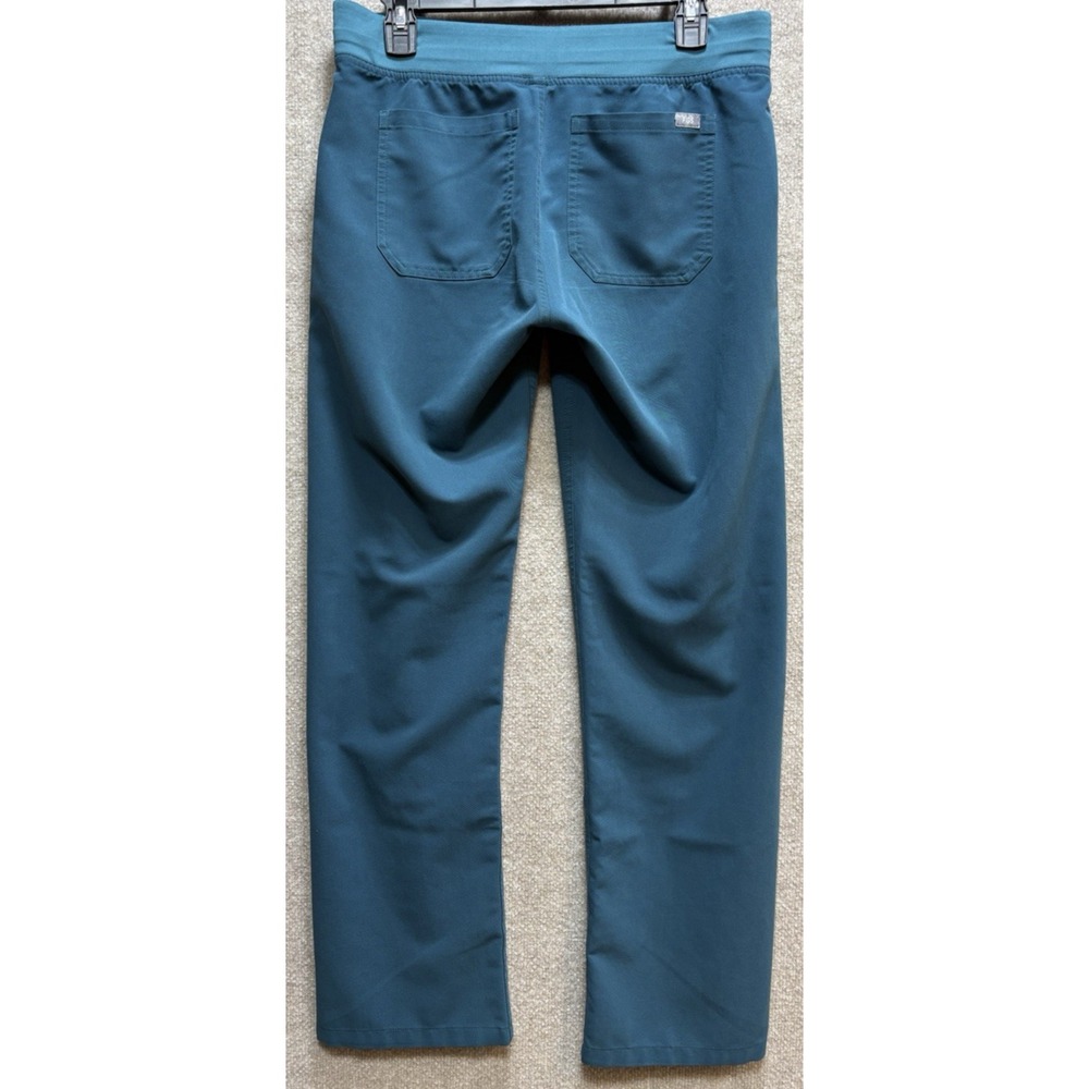 Figs Scrub Pants Women's Small Green Pink Drawstring Waist + Pockets Technical - Picture 5 of 8